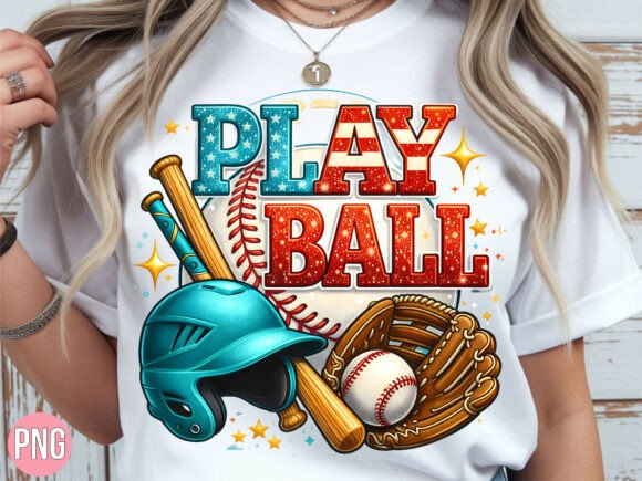 Download Play Ball American Baseball Retro PNG - Play ball Collection