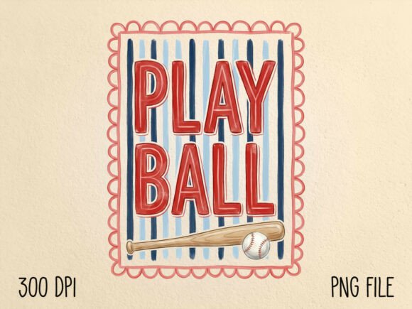 Download Play Ball Vintage Baseball PNG - Play ball Collection
