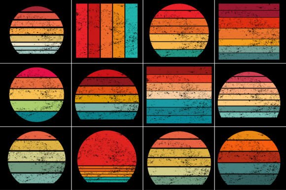 Download Retro Vintage Sunset Grunge Background - Grunge background Collection